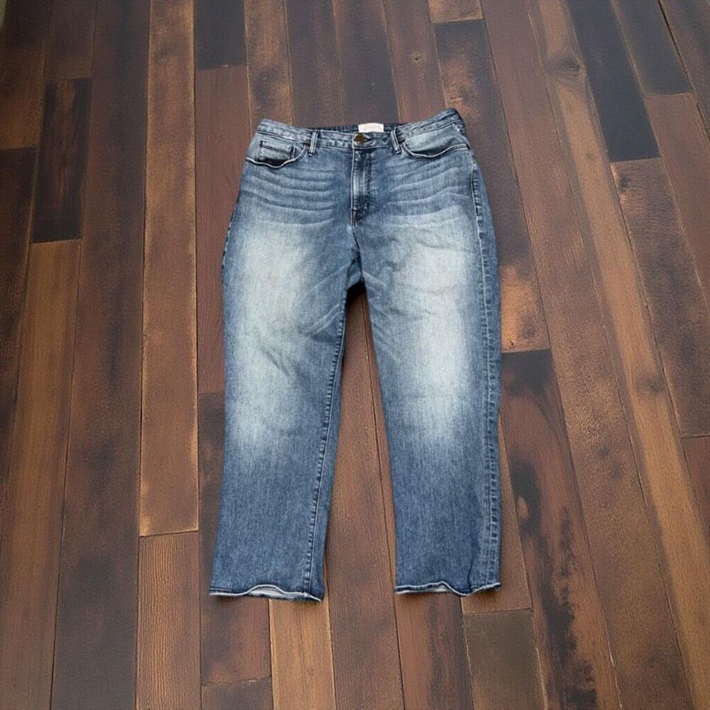 Plus Size Parker Smith Light Wash Crop Jeans Size 31x26 #105